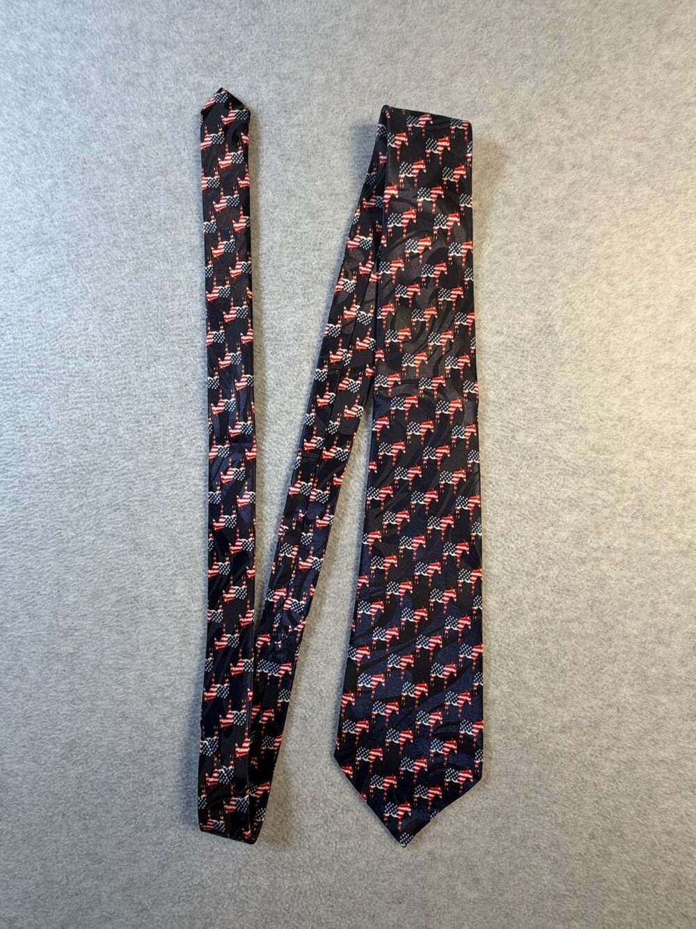 Steven Harris Men's Democratic Party Donkey Flag Pattern Necktie